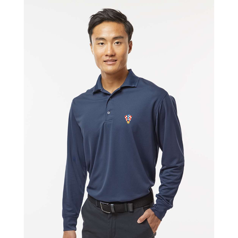 Men's  Croatia National Soccer Team - Paragon - Prescott Long Sleeve Polo - 110