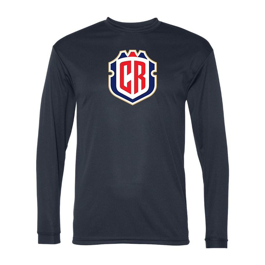 Men’s  Costa Rica National Soccer Team - C2 Sport - Performance Long Sleeve T-Shirt - 5104