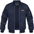 Men's Back To The Future Movie Lightweight Bomber Jacket Windbreaker Softshell Varsity Jacket Coat