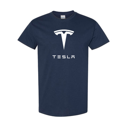 Men’s Tesla Motorsports Car Cotton T-Shirt