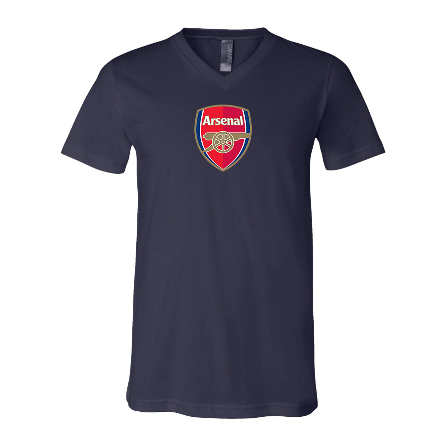 Men’s  Arsenal Soccer - BELLA + CANVAS - Jersey V-Neck Tee - 3005