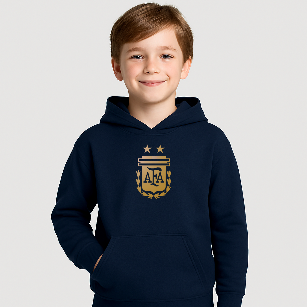 Youth Kids Argentina Soccer Pullover Hoodie
