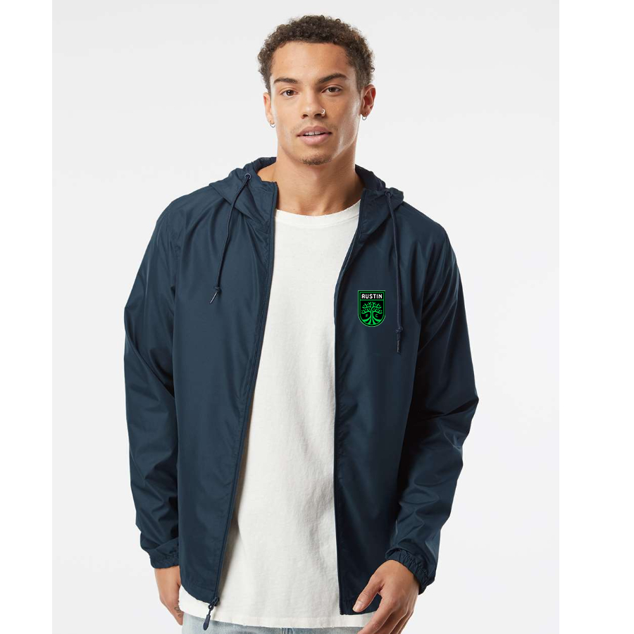 Men’s Austin FC - Independent Trading Co. - Lightweight Windbreaker Full-Zip Jacket - EXP54LWZ