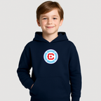 Youth Kids Chicago Fire Soccer Pullover Hoodie