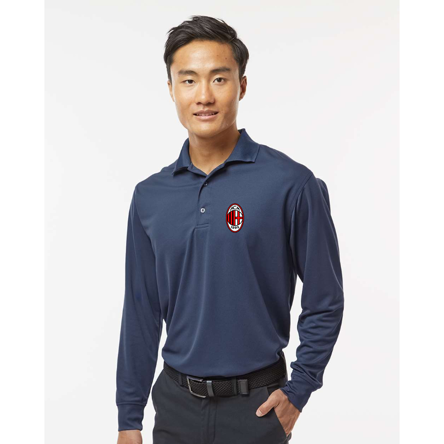 Men's AC Milan Soccer  - Paragon - Prescott Long Sleeve Polo - 110