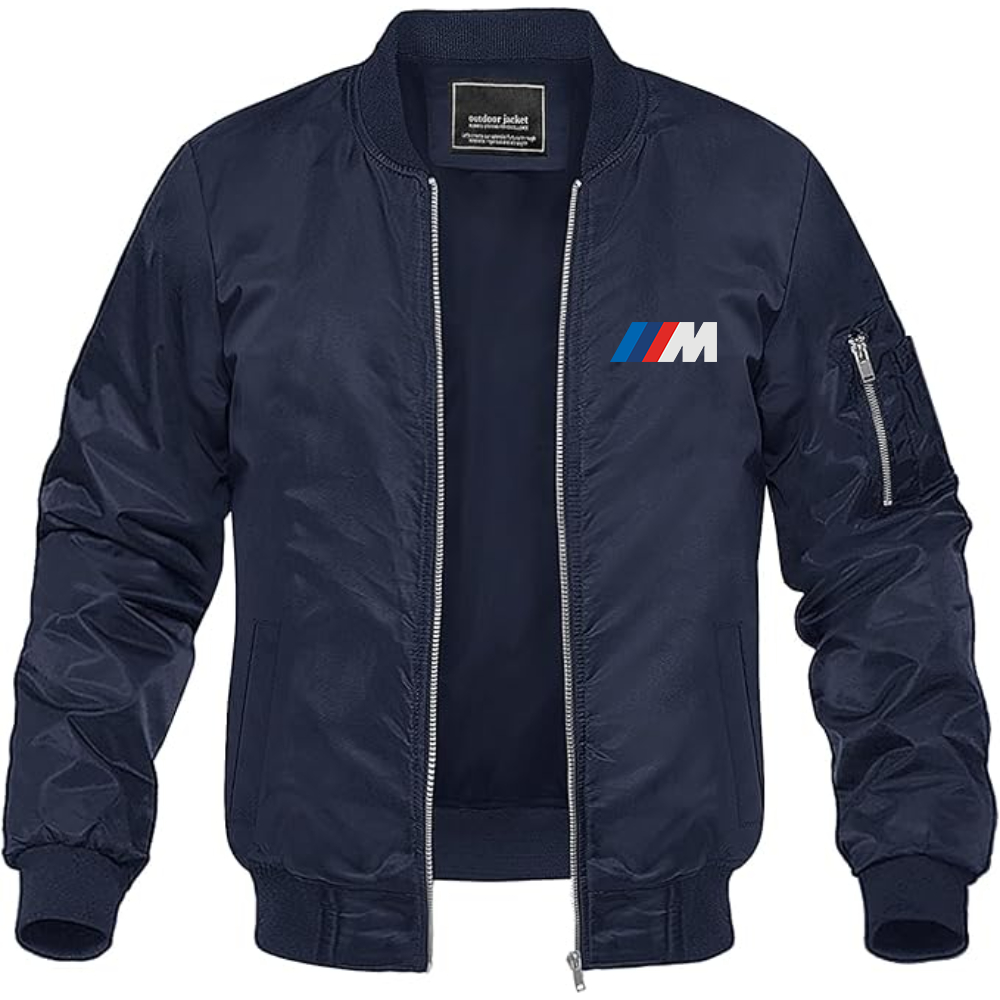 Men's - BMW M - Lightweight Bomber Jacket Windbreaker Softshell Varsity Jacket Coat