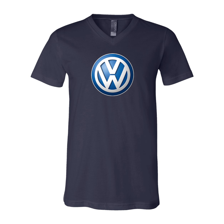 Men’s VW Volkswagen Car - BELLA + CANVAS - Jersey V-Neck Tee - 3005