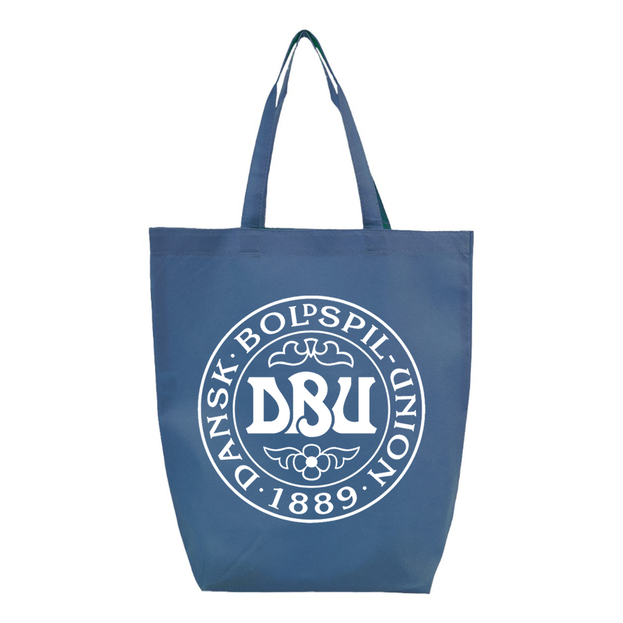 Denmark Soccer (Black) (White) - Q-Tees - Non-Woven Gusset Bottom Tote - Q1251