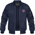 Men's Aston Villa FC Lightweight Bomber Jacket Windbreaker Softshell Varsity Jacket Coat