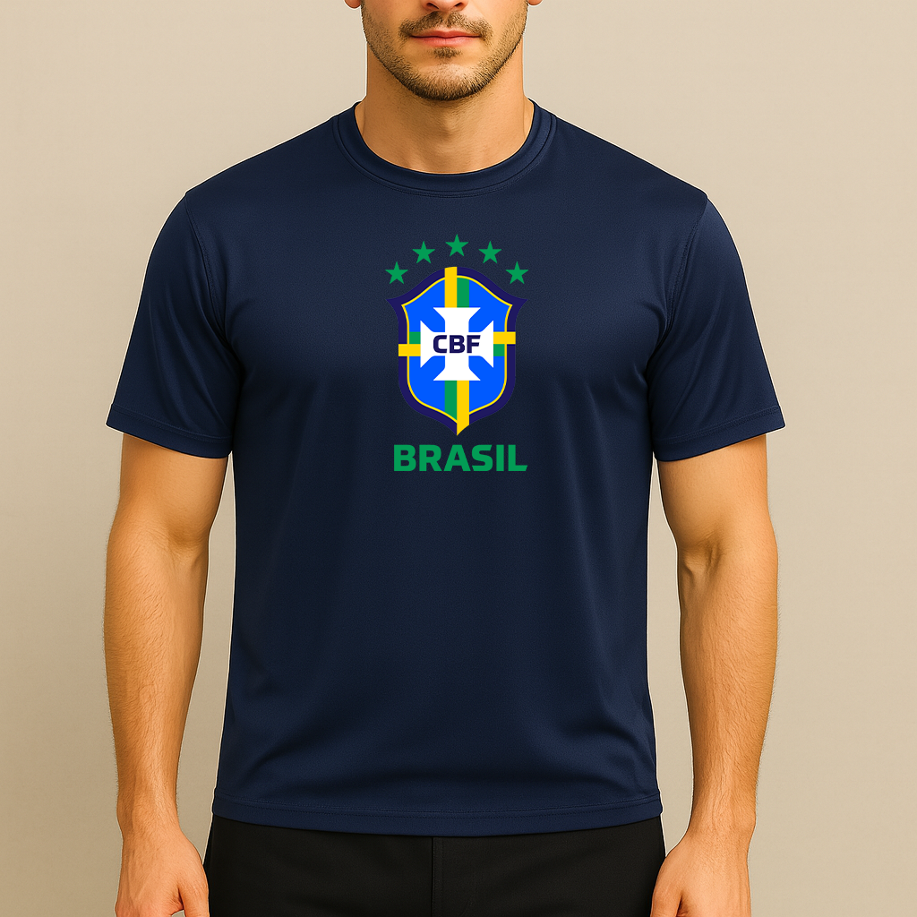 Men's Brasil National Soccer Team Polyester T-Shirt
