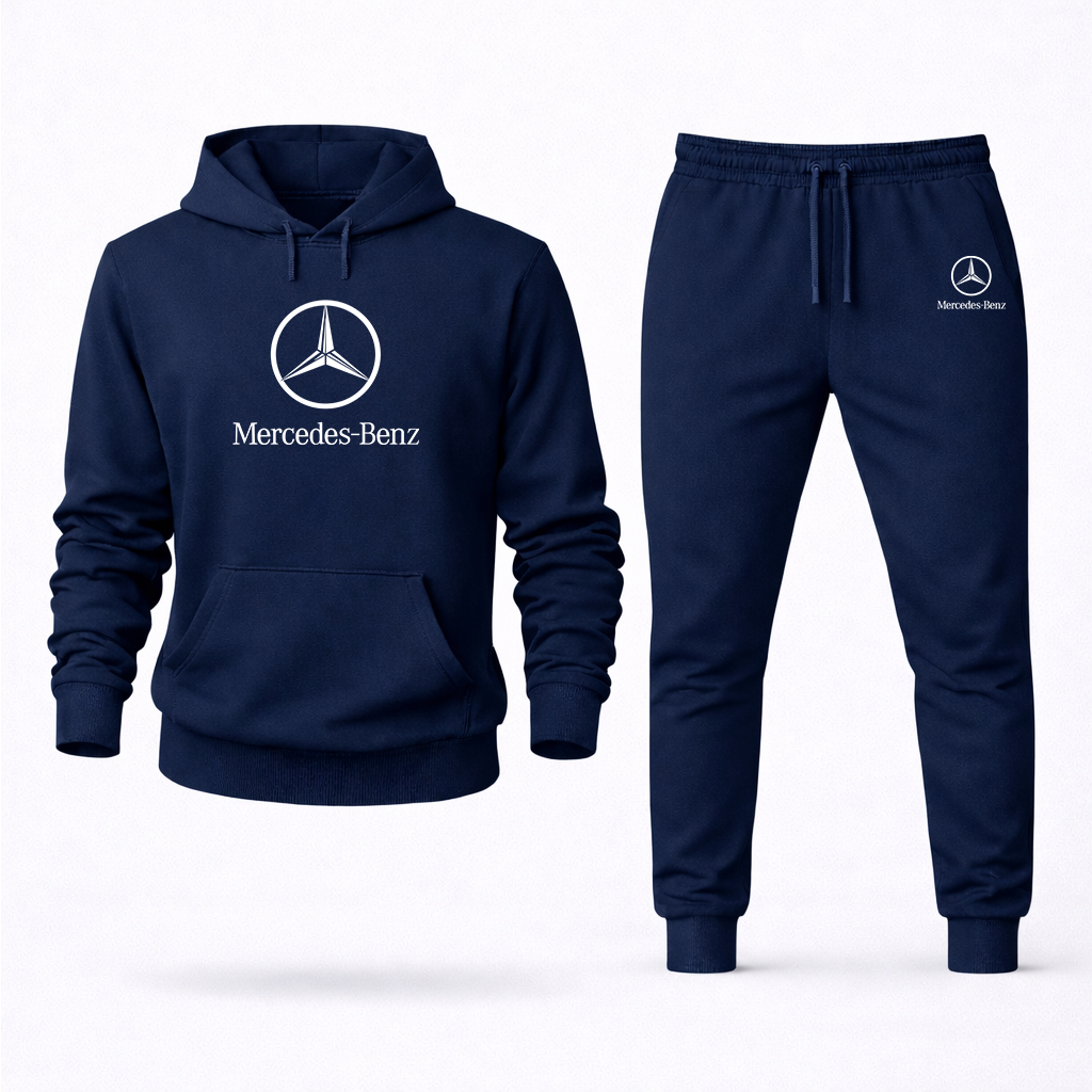 Men’s Mercedes-Benz Luxury Car Hoodie Joggers Set