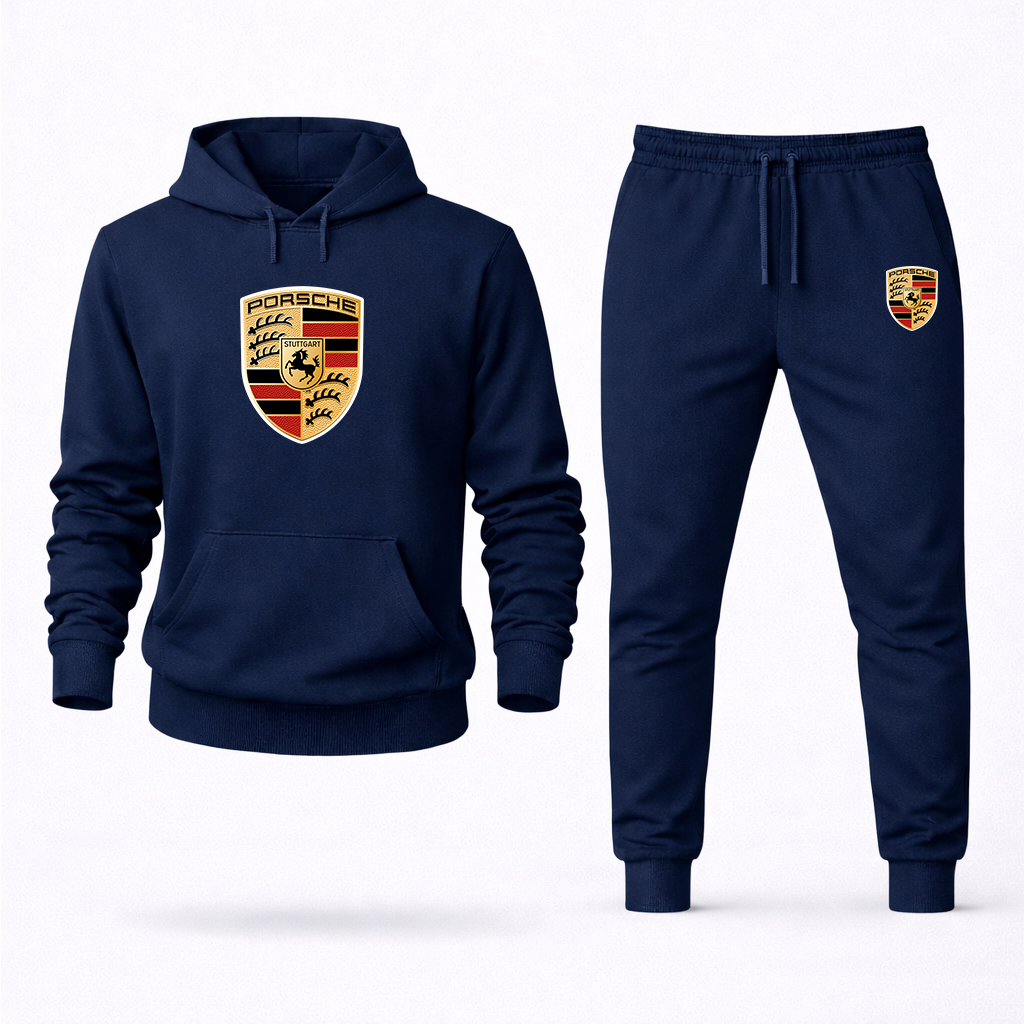 Men’s Porsche Car Hoodie Joggers Set