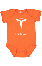 Tesla Motorsports Car Baby Romper Onesie