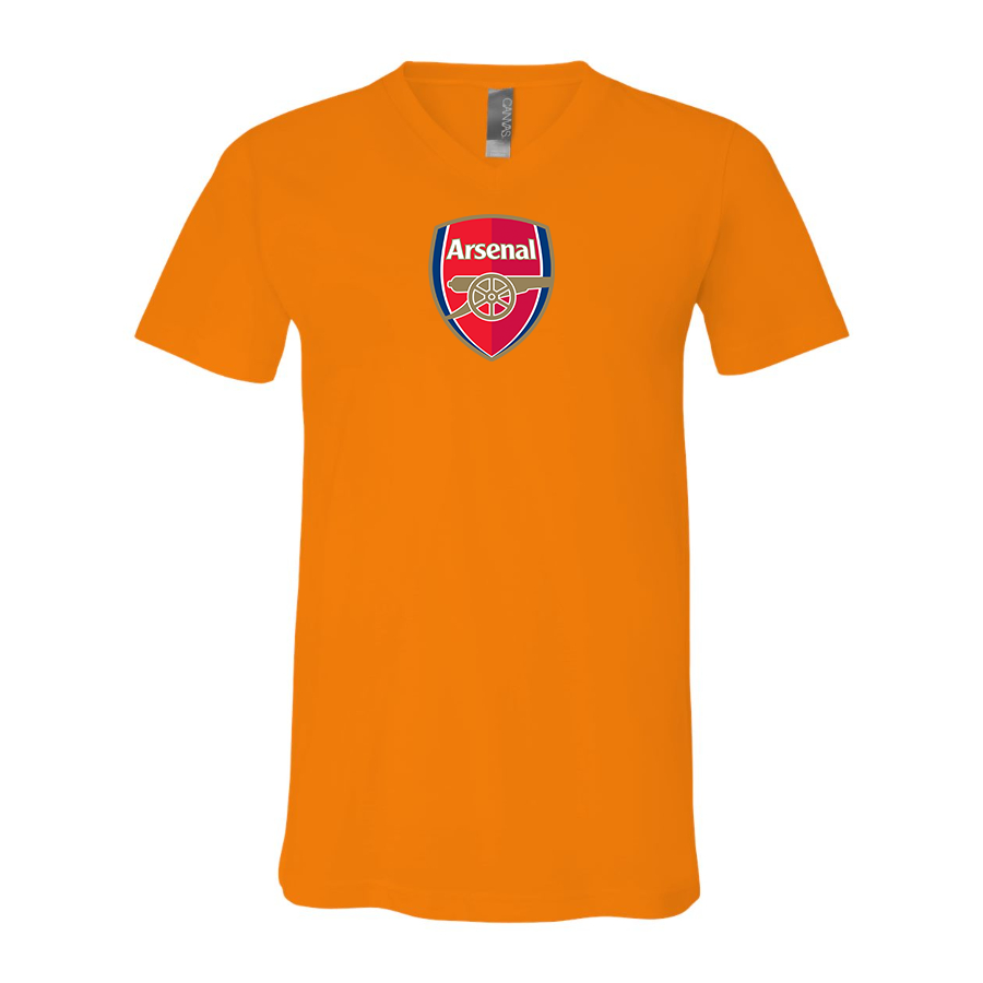 Men’s  Arsenal Soccer - BELLA + CANVAS - Jersey V-Neck Tee - 3005