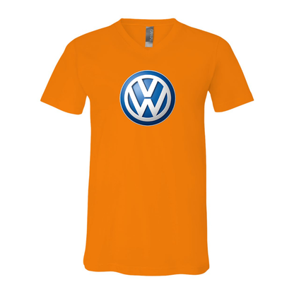 Men’s VW Volkswagen Car - BELLA + CANVAS - Jersey V-Neck Tee - 3005