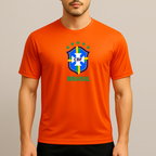 Men's Brasil National Soccer Team Polyester T-Shirt