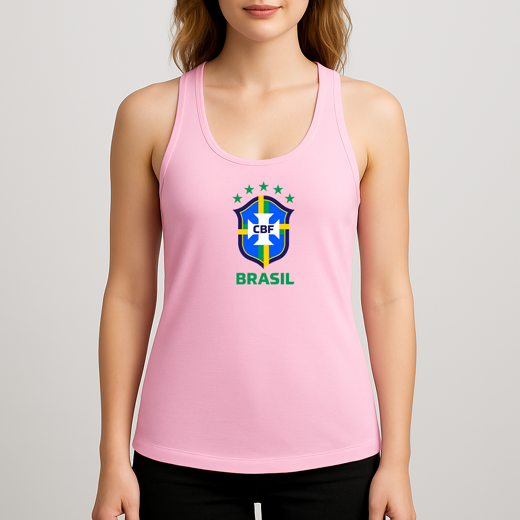 Women's Brasil National Soccer Team Racerback Tank Top