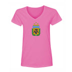 Women's Argentina National Soccer Team V-Neck T-Shirt