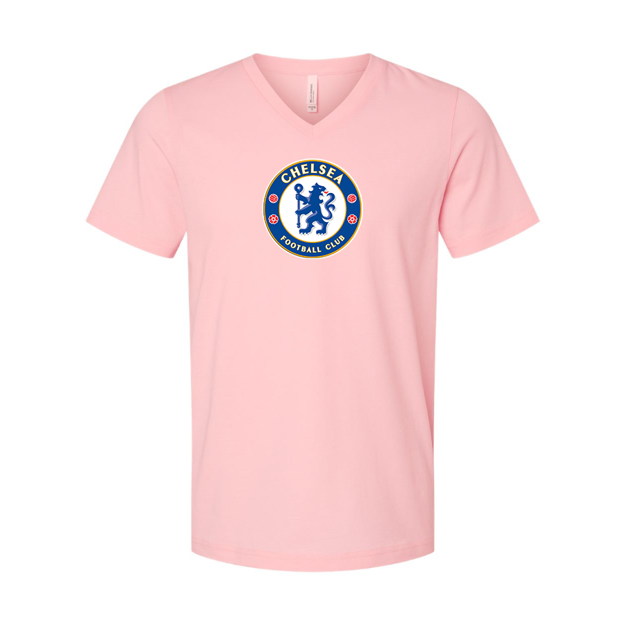 Men’s  Chelsea Soccer - BELLA + CANVAS - Jersey V-Neck Tee - 3005