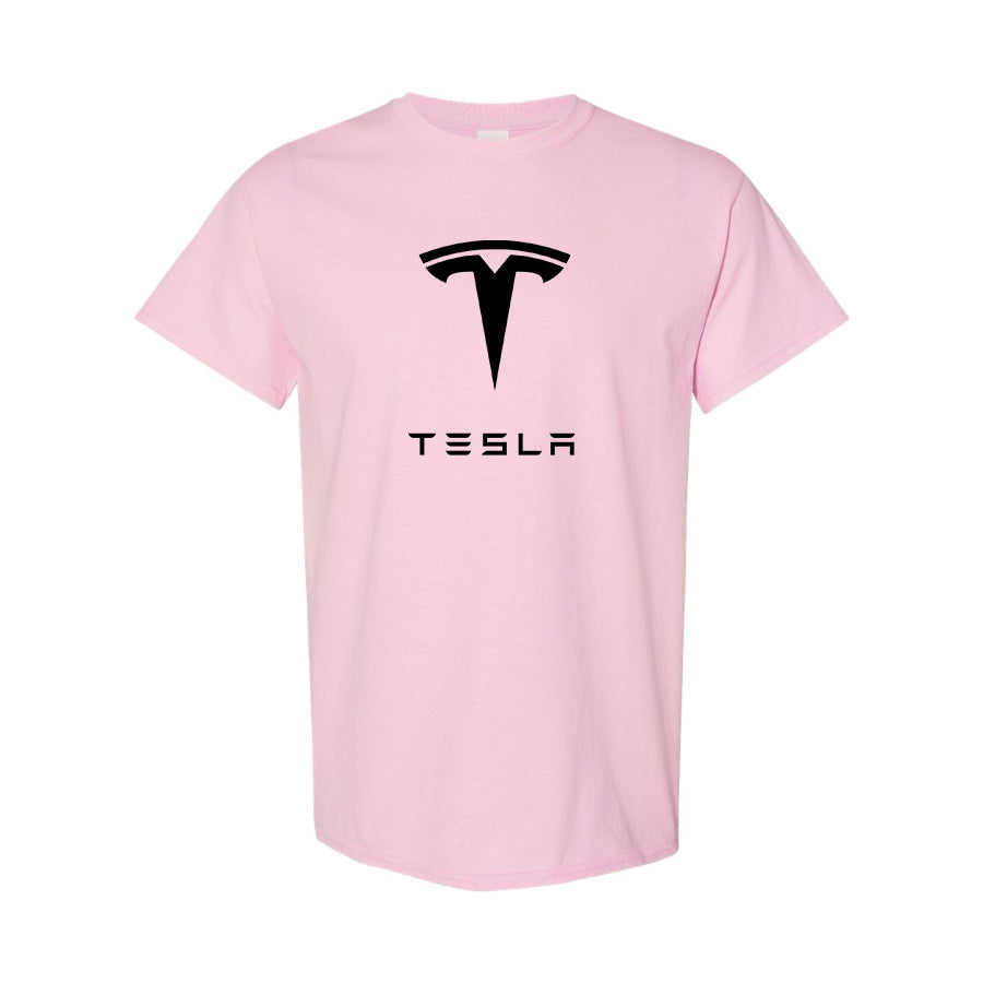 Men’s Tesla Motorsports Car Cotton T-Shirt