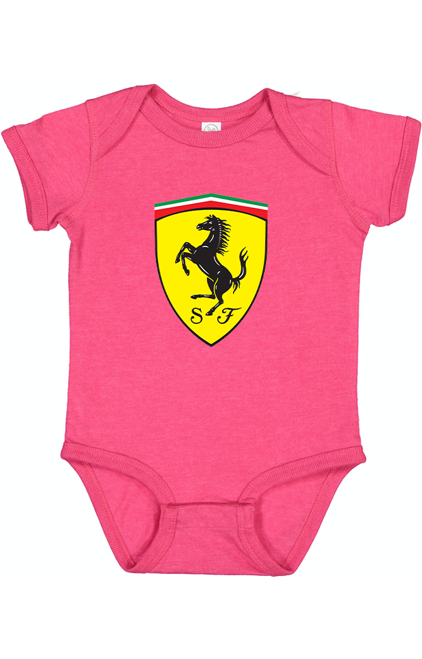 Ferrari Motorsport  Car Baby Romper Onesie