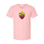 Men’s AS Roma FC - BELLA + CANVAS - Jersey V-Neck Tee - 3005