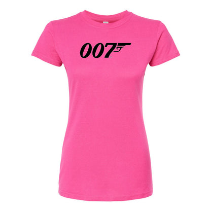 Women’s 007 James Bond Movie Round Neck T-Shirt