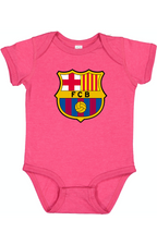 Baby F.C. Barcelona Soccer Romper Onesie