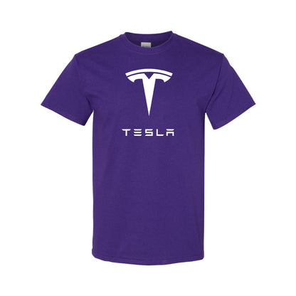 Men’s Tesla Motorsports Car Cotton T-Shirt