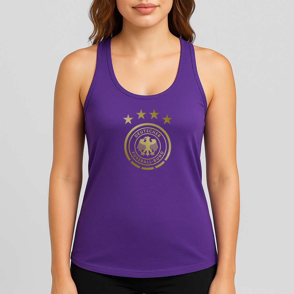 Women's Germany Soccer Racerback Tank Top