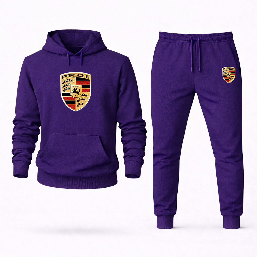 Men’s Porsche Car Hoodie Joggers Set