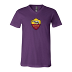 Men’s AS Roma FC - BELLA + CANVAS - Jersey V-Neck Tee - 3005