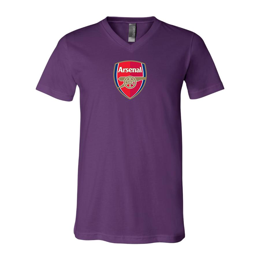 Men’s  Arsenal Soccer - BELLA + CANVAS - Jersey V-Neck Tee - 3005