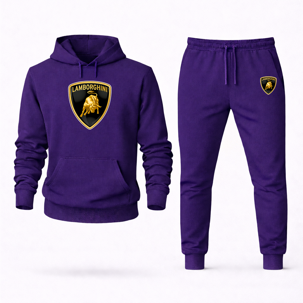 Men’s Lamborghini Car Hoodie Joggers Set