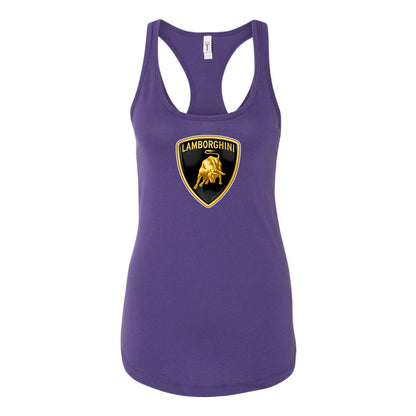 Women's Lamborghini Car Racerback Tank Top