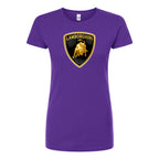 Women’s Lamborghini Car Round Neck T-Shirt