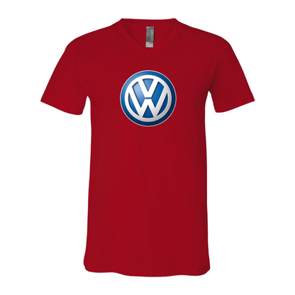 Men’s VW Volkswagen Car - BELLA + CANVAS - Jersey V-Neck Tee - 3005