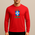 Men's Brasil National Soccer Team Long Sleeve T-Shirt