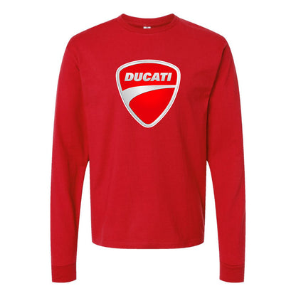 Men’s Ducati Motorcycle Long Sleeve T-Shirt