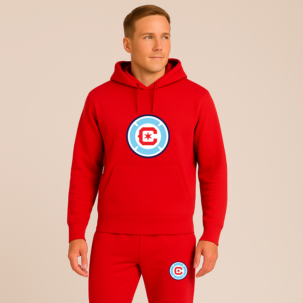 Men's Chicago Fire Soccer Hoodie Joggers Set