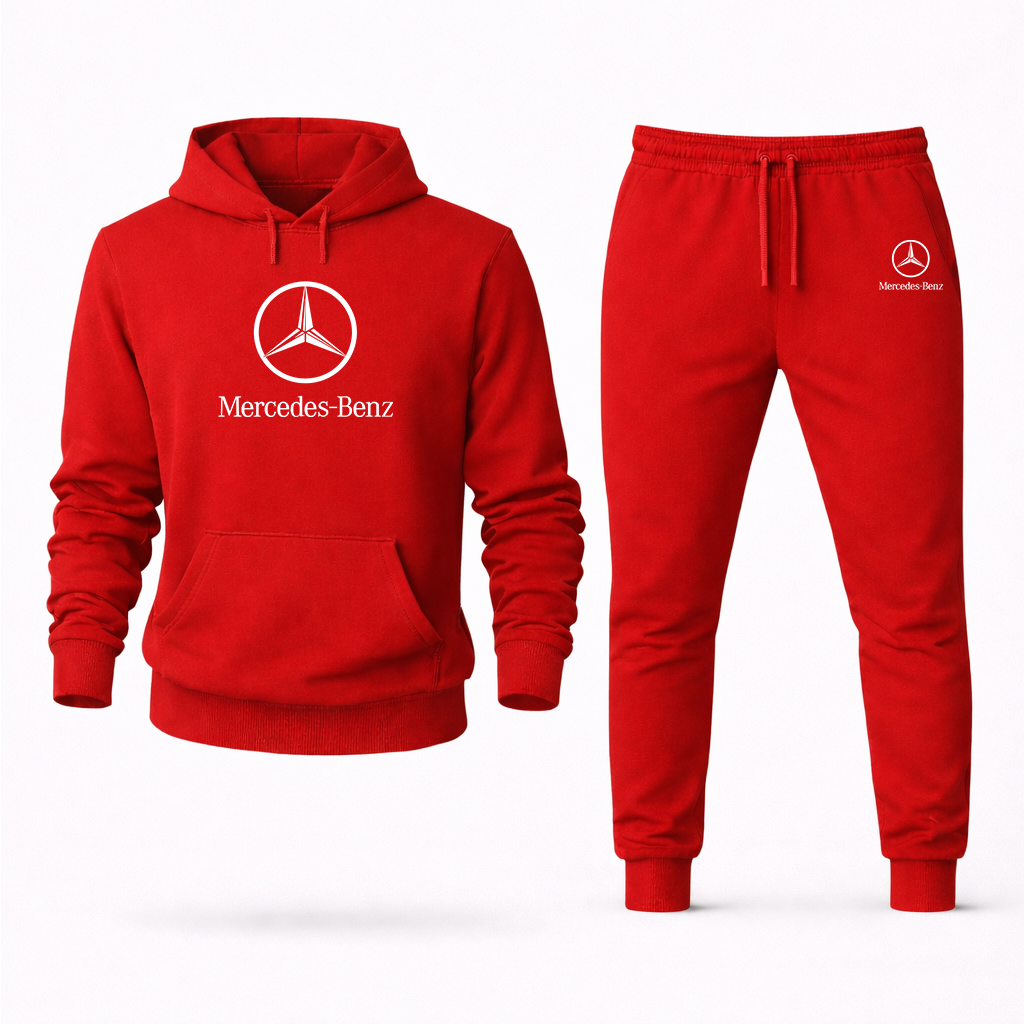 Men’s Mercedes-Benz Luxury Car Hoodie Joggers Set