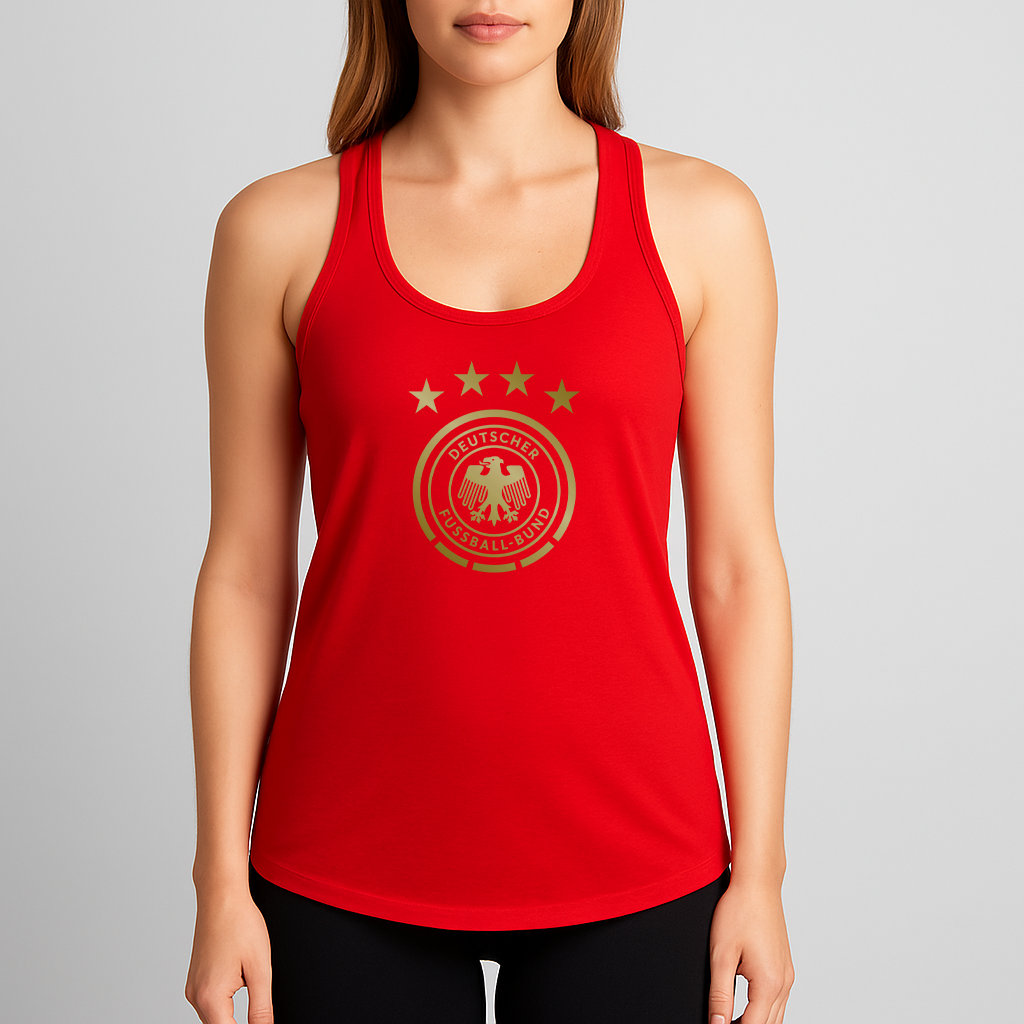 Women's Germany Soccer Racerback Tank Top