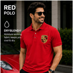 Men’s Porsche Car Dry Blend Polo