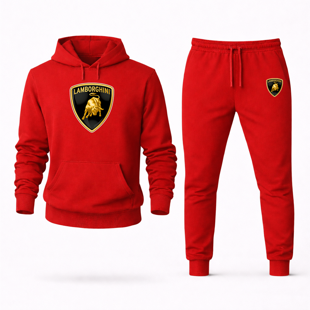Men’s Lamborghini Car Hoodie Joggers Set