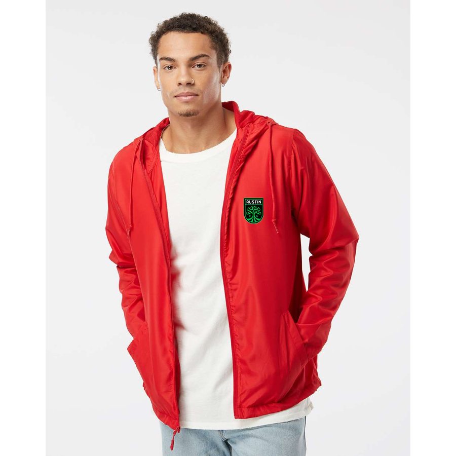 Men’s Austin FC - Independent Trading Co. - Lightweight Windbreaker Full-Zip Jacket - EXP54LWZ