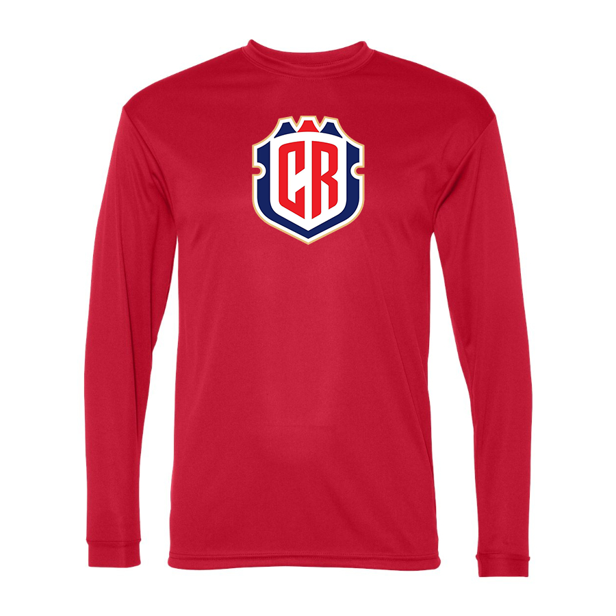 Men’s  Costa Rica National Soccer Team - C2 Sport - Performance Long Sleeve T-Shirt - 5104