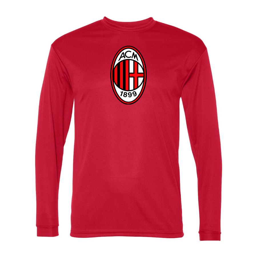 Men’s AC Milan Soccer- C2 Sport - Performance Long Sleeve T-Shirt - 5104
