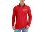 007 James Bond Movie - Lightweight Quarter-Zip Athletic Shirt – Long Sleeve Polyester Wear