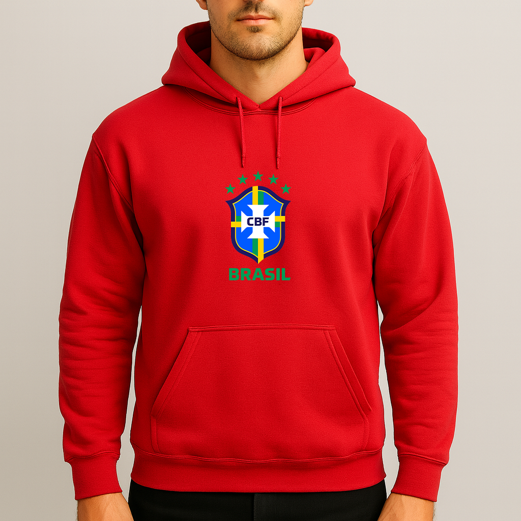 Men's Brasil National Soccer Team Pullover Hoodie