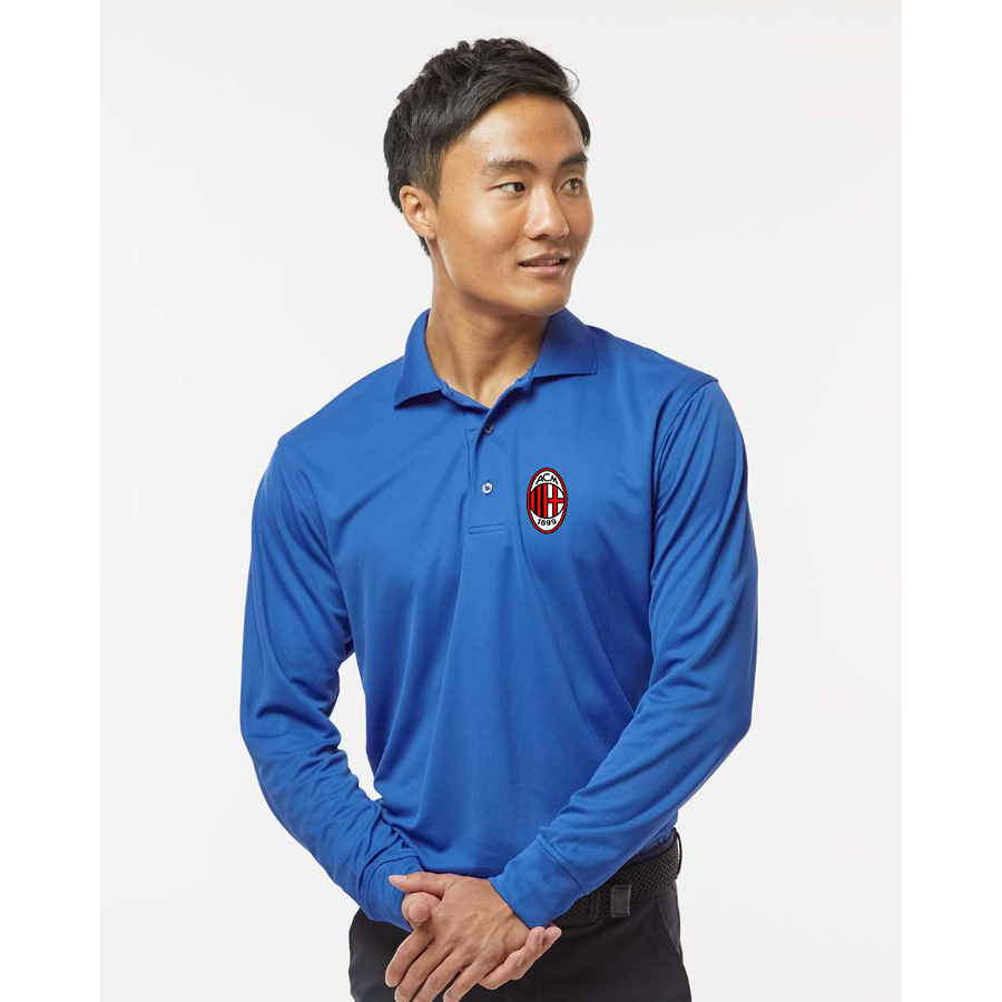 Men's AC Milan Soccer  - Paragon - Prescott Long Sleeve Polo - 110